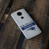 NFL New England Patriots Grey Performance Series Moto E5 Plus Skin