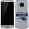 NFL New England Patriots Grey Performance Series Moto G6 Skin
