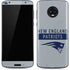 NFL New England Patriots Grey Performance Series Moto G6 Skin