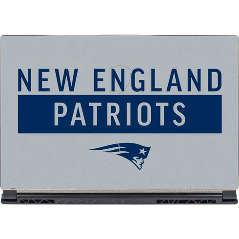 NFL New England Patriots Grey Performance Series MSI GS65 Stealth Laptop Skin