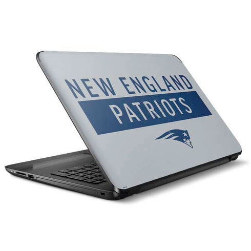 NFL New England Patriots Grey Performance Series HP Notebook Skin