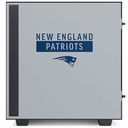 NFL New England Patriots Grey Performance Series NZXT H510 Compact ATX Mid-Tower Case Skin