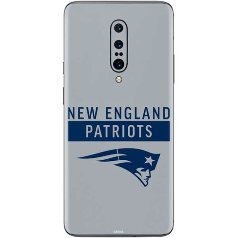 NFL New England Patriots Grey Performance Series OnePlus 7 Pro Skin