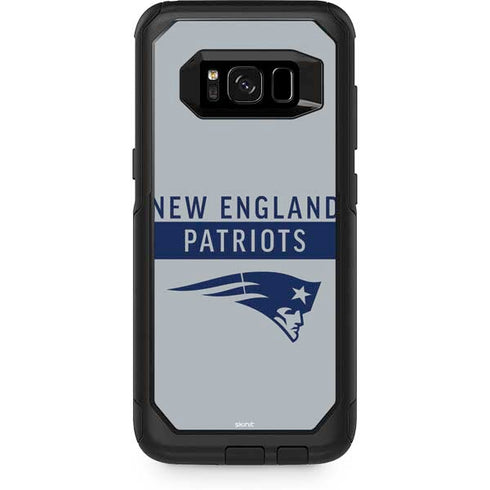 NFL New England Patriots Grey Performance Series Otterbox Commuter Galaxy Skin