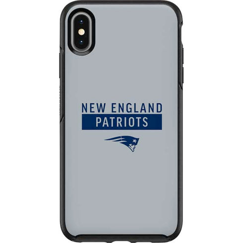 NFL New England Patriots Grey Performance Series Otterbox Symmetry iPhone Skin