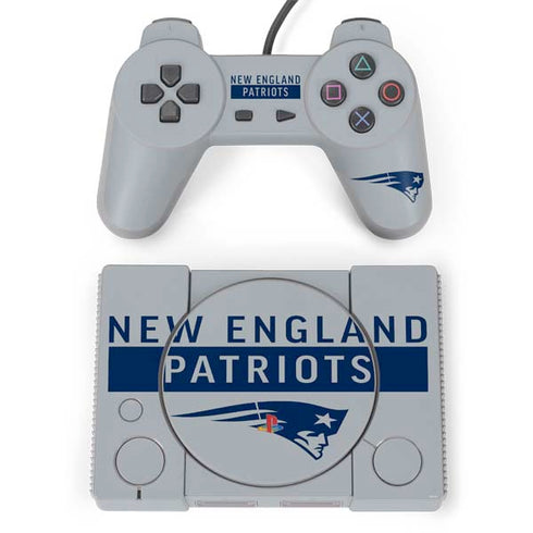 NFL New England Patriots Grey Performance Series PlayStation Classic Bundle Skin
