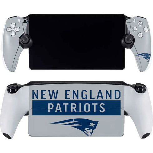 NFL New England Patriots Grey Performance Series PlayStation Portal Remote Player Skin
