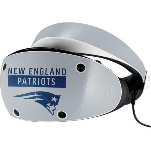 NFL New England Patriots Grey Performance Series PlayStation VR2 Skin