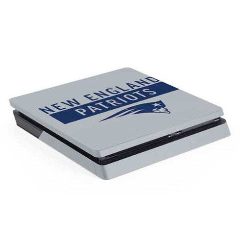 NFL New England Patriots Grey Performance Series PS4 Slim Skin