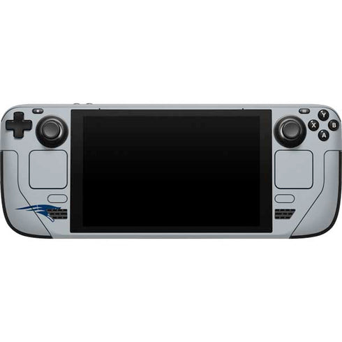 NFL New England Patriots Grey Performance Series Steam Deck Handheld Gaming Computer Skin