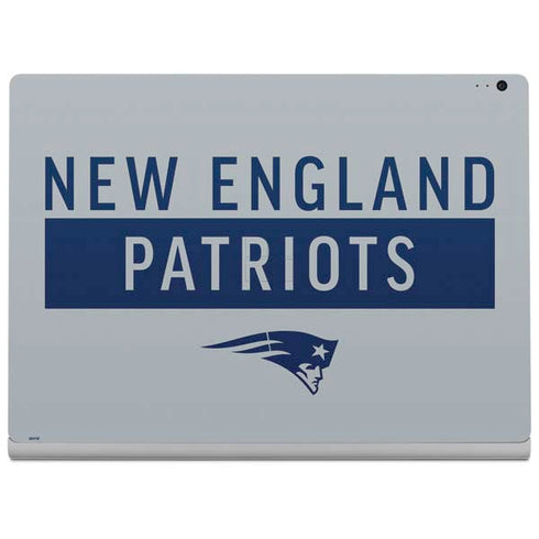 NFL New England Patriots Grey Performance Series Surface Book 2 13.5in Skin