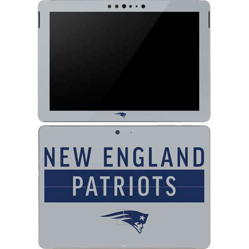 NFL New England Patriots Grey Performance Series Surface Go Skin