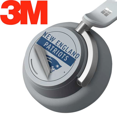 NFL New England Patriots Grey Performance Series Surface Headphones Skin