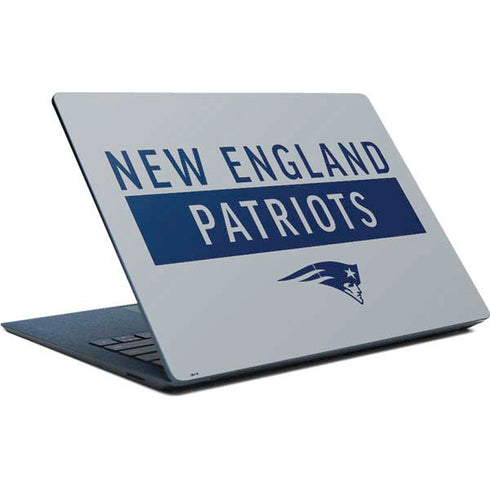 NFL New England Patriots Grey Performance Series Surface Laptop Skin
