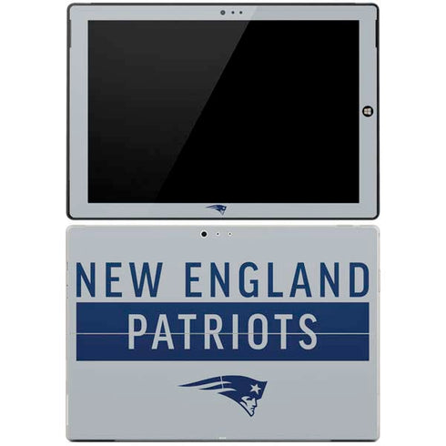 NFL New England Patriots Grey Performance Series Surface Pro 3 Skin