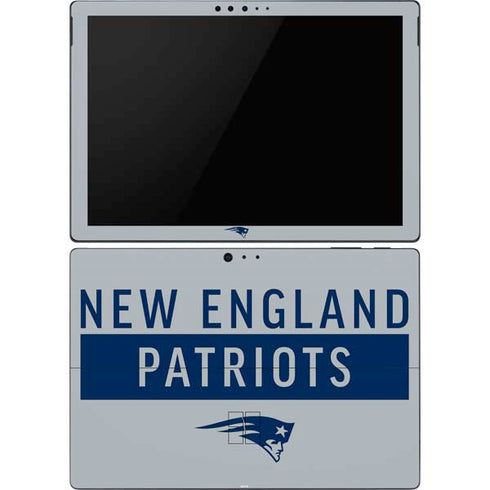 NFL New England Patriots Grey Performance Series Surface Pro 6 Skin