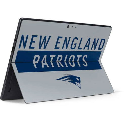 NFL New England Patriots Grey Performance Series Surface Pro 6 Skin