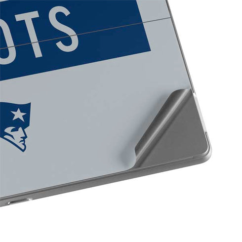 NFL New England Patriots Grey Performance Series Surface Pro 8 Skin