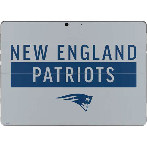 NFL New England Patriots Grey Performance Series Surface Pro 9 Skin