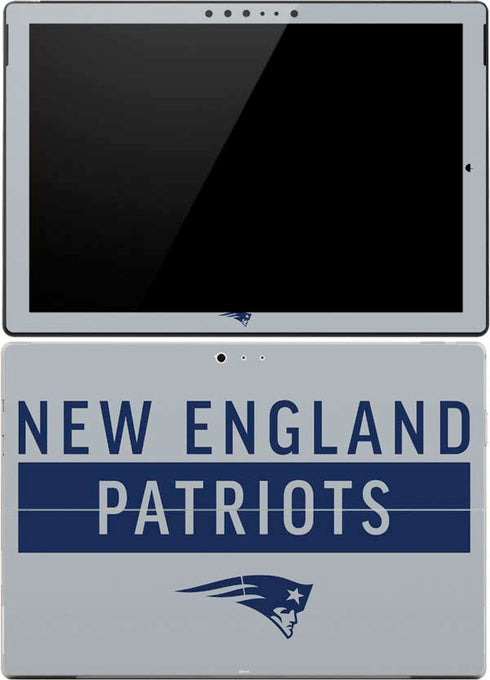 NFL New England Patriots Grey Performance Series Surface Pro (2017) Skin