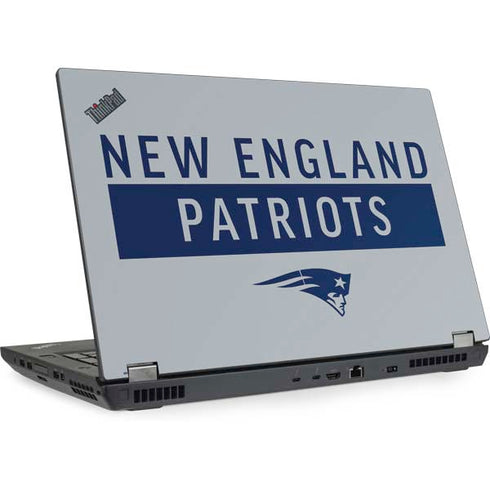 NFL New England Patriots Grey Performance Series Lenovo ThinkPad Skin