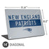 NFL New England Patriots Grey Performance Series Universal Laptop 14in (11.4 x 8.2in) Skin