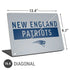 NFL New England Patriots Grey Performance Series Universal Laptop 16.6in (13.4 x 9.7in) Skin