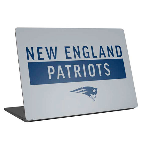 NFL New England Patriots Grey Performance Series Universal Laptop 16.6in (13.4 x 9.7in) Skin