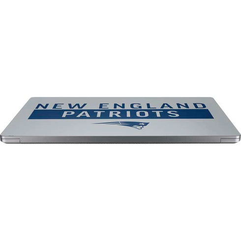 NFL New England Patriots Grey Performance Series Universal Laptop 16.6in (13.4 x 9.7in) Skin