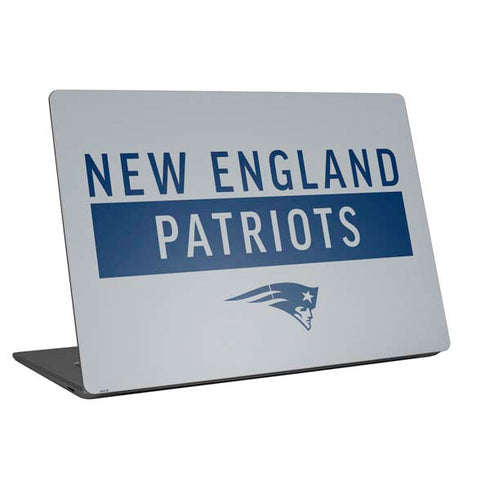 NFL New England Patriots Grey Performance Series Universal Laptop 17in (13.8 x 10in) Skin