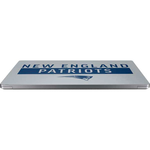 NFL New England Patriots Grey Performance Series Universal Laptop 17in (13.8 x 10in) Skin
