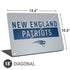 NFL New England Patriots Grey Performance Series Universal Laptop 18in (14.6 x 10.6in) Skin
