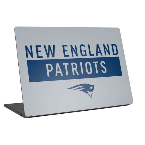 NFL New England Patriots Grey Performance Series Universal Laptop 18in (14.6 x 10.6in) Skin