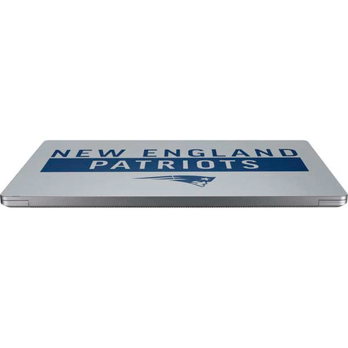 NFL New England Patriots Grey Performance Series Universal Laptop 18in (14.6 x 10.6in) Skin