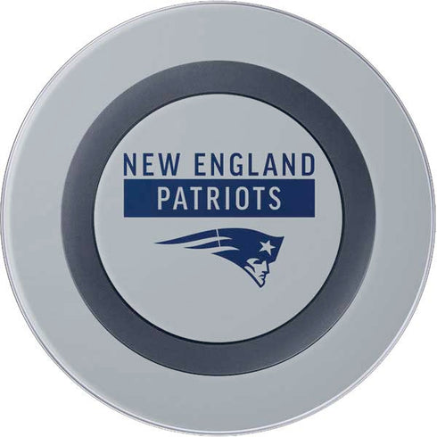 NFL New England Patriots Grey Performance Series Wireless Charger Skin