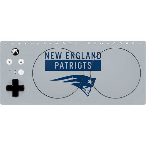 NFL New England Patriots Grey Performance Series Xbox Adaptive Controller Skin