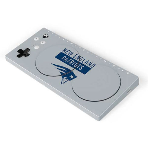 NFL New England Patriots Grey Performance Series Xbox Adaptive Controller Skin