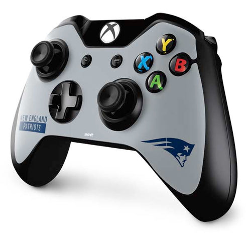 NFL New England Patriots Grey Performance Series Xbox One Controller Skin