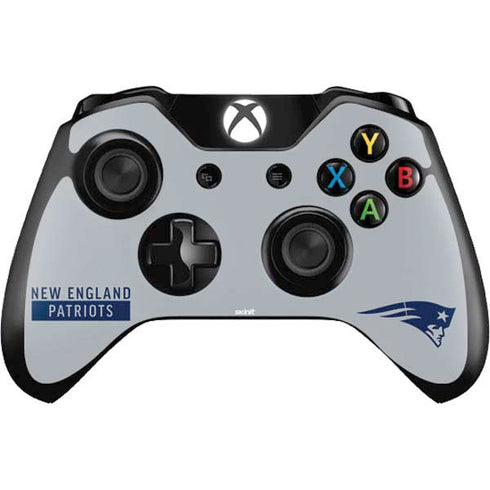 NFL New England Patriots Grey Performance Series Xbox One Controller Skin
