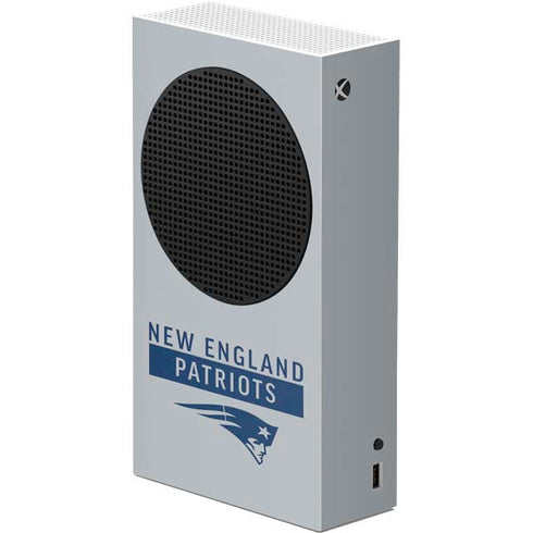 NFL New England Patriots Grey Performance Series Xbox Series S Console Skin