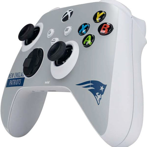 NFL New England Patriots Grey Performance Series Xbox Series S Controller Skin