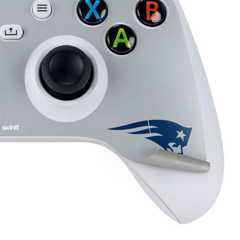 NFL New England Patriots Grey Performance Series Xbox Series S Controller Skin