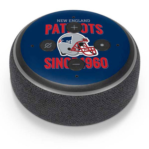 NFL New England Patriots Helmet Amazon Echo Dot Skin