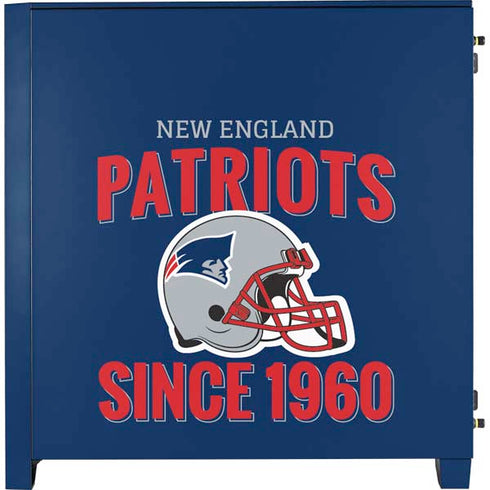 NFL New England Patriots Helmet Corsair 4000D Tempered Glass Mid-Tower ATX Case Skin