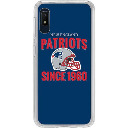 NFL New England Patriots Helmet Galaxy A10e Clear Case