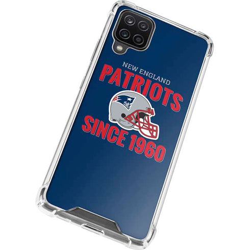 NFL New England Patriots Helmet Galaxy A12 Clear Case