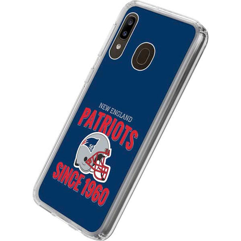 NFL New England Patriots Helmet Galaxy A20 Clear Case