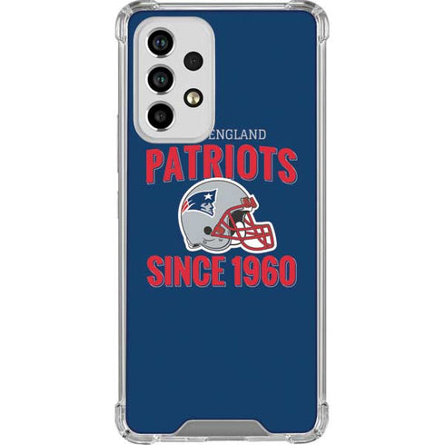 NFL New England Patriots Helmet Galaxy A53 5G Clear Case