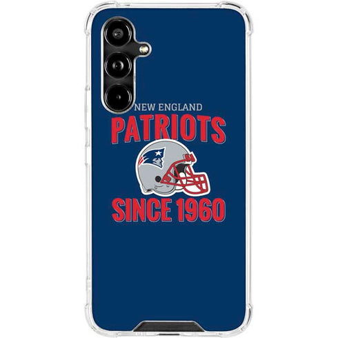 NFL New England Patriots Helmet Galaxy A54 5G Clear Case