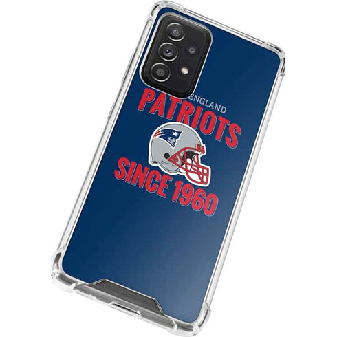 NFL New England Patriots Helmet Galaxy A72 5G Clear Case